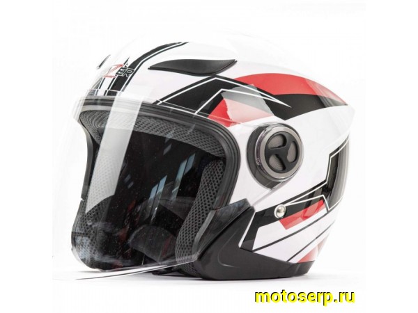 Купить  Шлем открытый  со стеклом HIZER 219 (L) #1 White (шт) (ML 05683 купить с доставкой по Москве и России, цена, технические характеристики, комплектация фото  - motoserp.ru