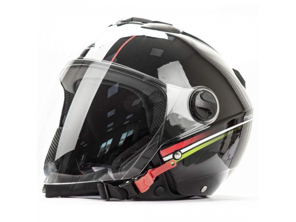 Купить  Шлем открытый  со стеклом HIZER 217 (S) #2 Black (шт) (ML 05734 купить с доставкой по Москве и России, цена, технические характеристики, комплектация фото  - motoserp.ru