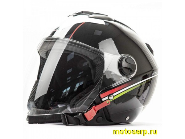 Купить  Шлем открытый  со стеклом HIZER 217 (L) #2 Black (шт) (ML 05736 купить с доставкой по Москве и России, цена, технические характеристики, комплектация фото  - motoserp.ru