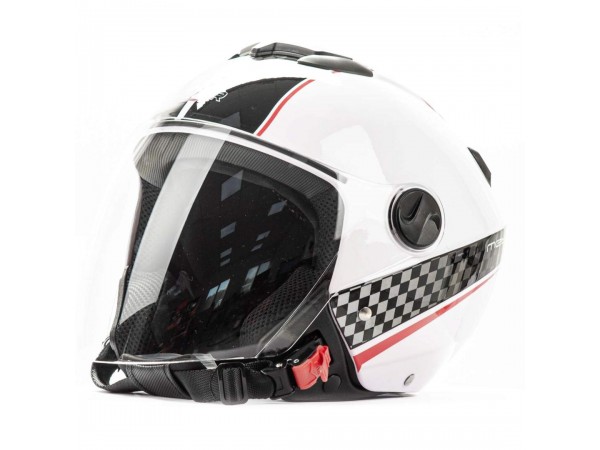 Купить  Шлем открытый  со стеклом HIZER 217 (S) #1 White (шт) (ML 05508 купить с доставкой по Москве и России, цена, технические характеристики, комплектация фото  - motoserp.ru