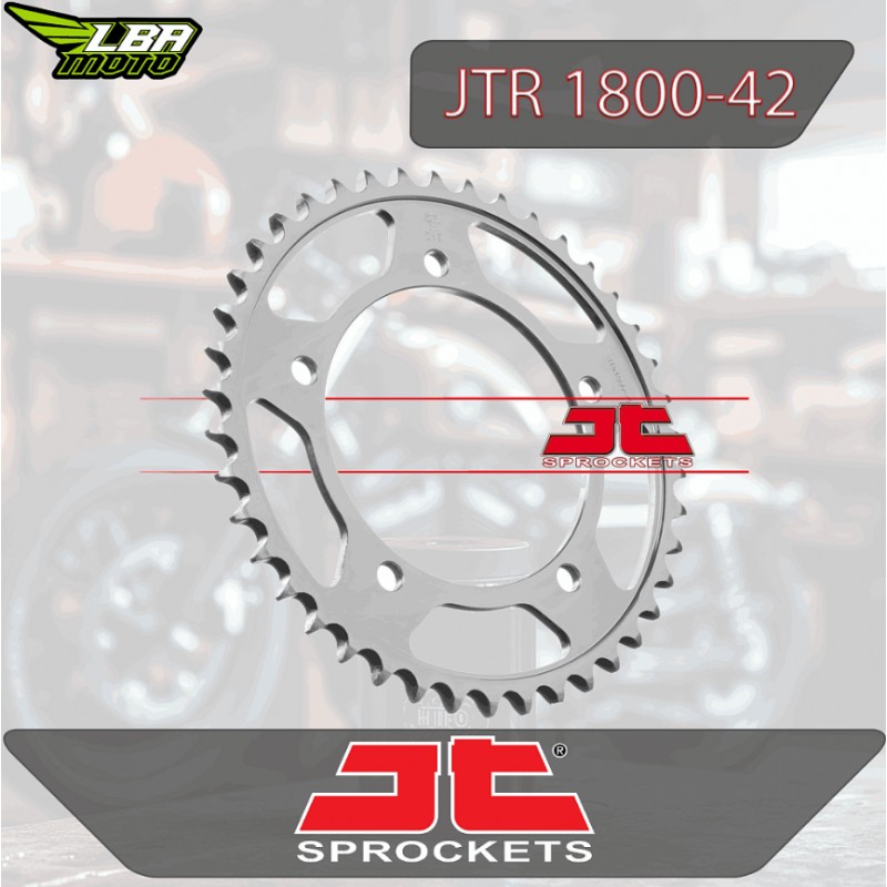 Купить  Звезда ведомая JTR1800.42 (шт) (0 купить с доставкой по Москве и России, цена, технические характеристики, комплектация фото  - motoserp.ru