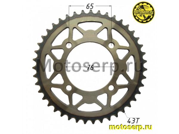 Купить  Звезда ведомая голая (венец) (420-43) (420-43T D-76mm, 4x65mm) Delta и др. (шт) (0 купить с доставкой по Москве и России, цена, технические характеристики, комплектация фото  - motoserp.ru