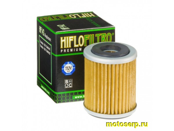 Купить  Масл. фильтр HI FLO HF142 (шт) (0 купить с доставкой по Москве и России, цена, технические характеристики, комплектация фото  - motoserp.ru