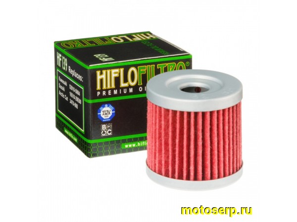 Купить  Масл. фильтр HI FLO HF139 (шт) (0 купить с доставкой по Москве и России, цена, технические характеристики, комплектация фото  - motoserp.ru