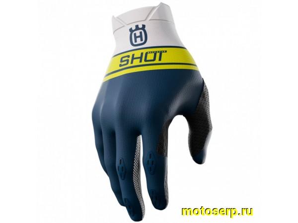 Купить  Перчатки SHOT AEROLITE LE HUSQVARNA синие (XL) p11 (пар) (0 купить с доставкой по Москве и России, цена, технические характеристики, комплектация фото  - motoserp.ru