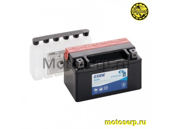 Купить  Аккумулятор 12в  6а (150x87x93) EXIDE ETX7A-BS 90 А прям. пол. 6 Ач  (шт)  (0 купить с доставкой по Москве и России, цена, технические характеристики, комплектация фото  - motoserp.ru
