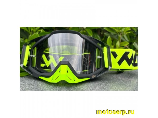 Купить  Очки мото Кросс WJL (черный/салатовый) (реплика) (шт) (0 купить с доставкой по Москве и России, цена, технические характеристики, комплектация фото  - motoserp.ru