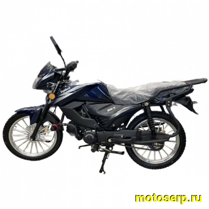 Купить  Мопед Regulmoto Alpha (RM-5) Синий 4Т; 50cc;  колеса 17/17"литые; 4пер, диск/диск, LED фара, USB-порт (шт) 01250 (ФОТО купить с доставкой по Москве и России, цена, технические характеристики, комплектация фото  - motoserp.ru