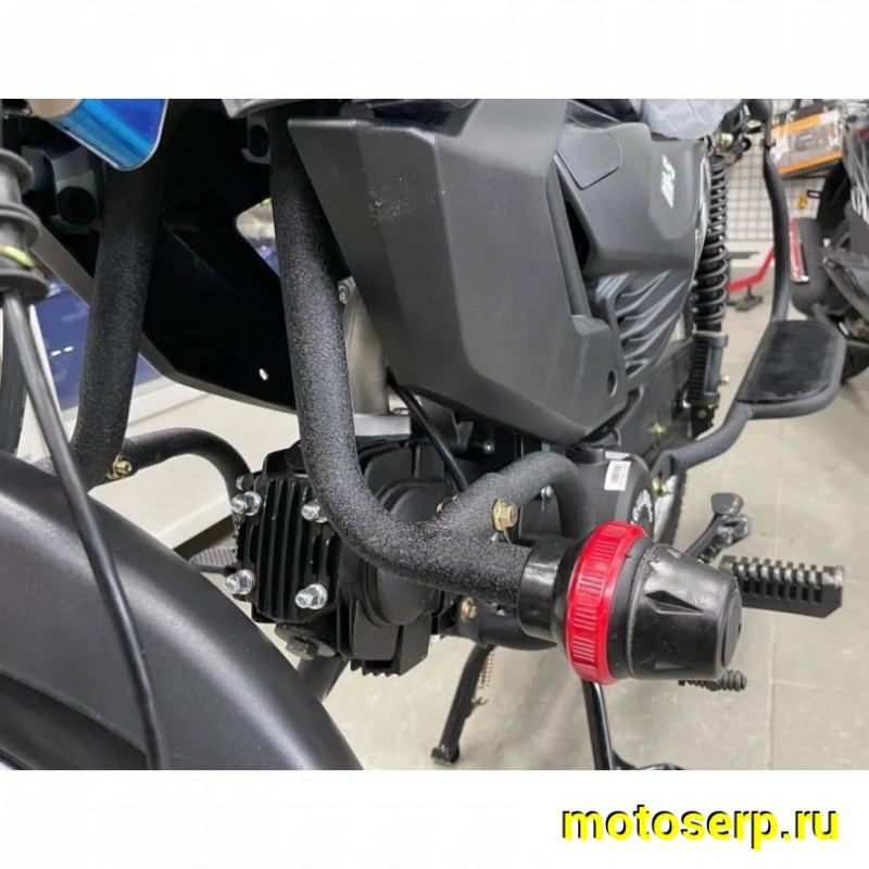 Купить  Мопед Regulmoto Alpha (RM-5) Синий 4Т; 50cc;  колеса 17/17"литые; 4пер, диск/диск, LED фара, USB-порт (шт) 01250 (ФОТО купить с доставкой по Москве и России, цена, технические характеристики, комплектация фото  - motoserp.ru