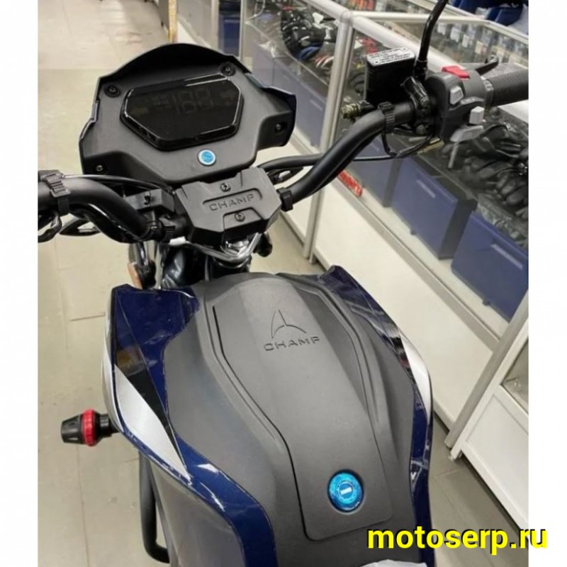 Купить  Мопед Regulmoto Alpha (RM-5) Синий 4Т; 50cc;  колеса 17/17"литые; 4пер, диск/диск, LED фара, USB-порт (шт) 01250 (ФОТО купить с доставкой по Москве и России, цена, технические характеристики, комплектация фото  - motoserp.ru