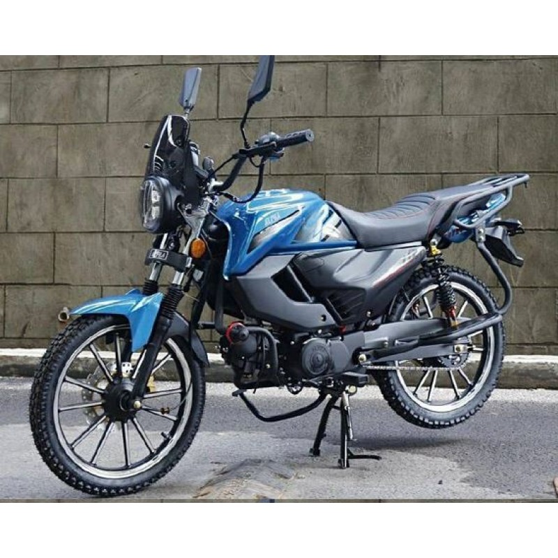 Купить  Мопед Alpha Jaguar RS Sport  4Т; 50cc; колеса 17/17"литые; 4пер, эл. старт; диск/бар, обтекатель, пеги (шт) 01250 (ФОТО купить с доставкой по Москве и России, цена, технические характеристики, комплектация фото  - motoserp.ru