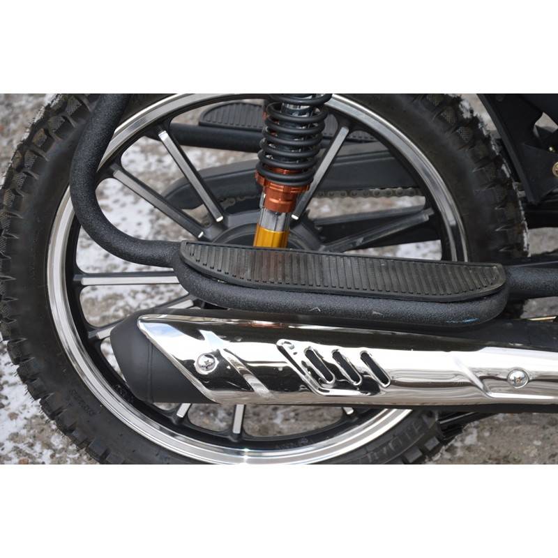 Купить  Мопед Alpha Jaguar RS Sport  4Т; 50cc; колеса 17/17"литые; 4пер, эл. старт; диск/бар, обтекатель, пеги (шт) 01250 (ФОТО купить с доставкой по Москве и России, цена, технические характеристики, комплектация фото  - motoserp.ru