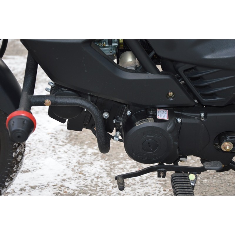 Купить  Мопед Alpha Jaguar RS Sport  4Т; 50cc; колеса 17/17"литые; 4пер, эл. старт; диск/бар, обтекатель, пеги (шт) 01250 (ФОТО купить с доставкой по Москве и России, цена, технические характеристики, комплектация фото  - motoserp.ru