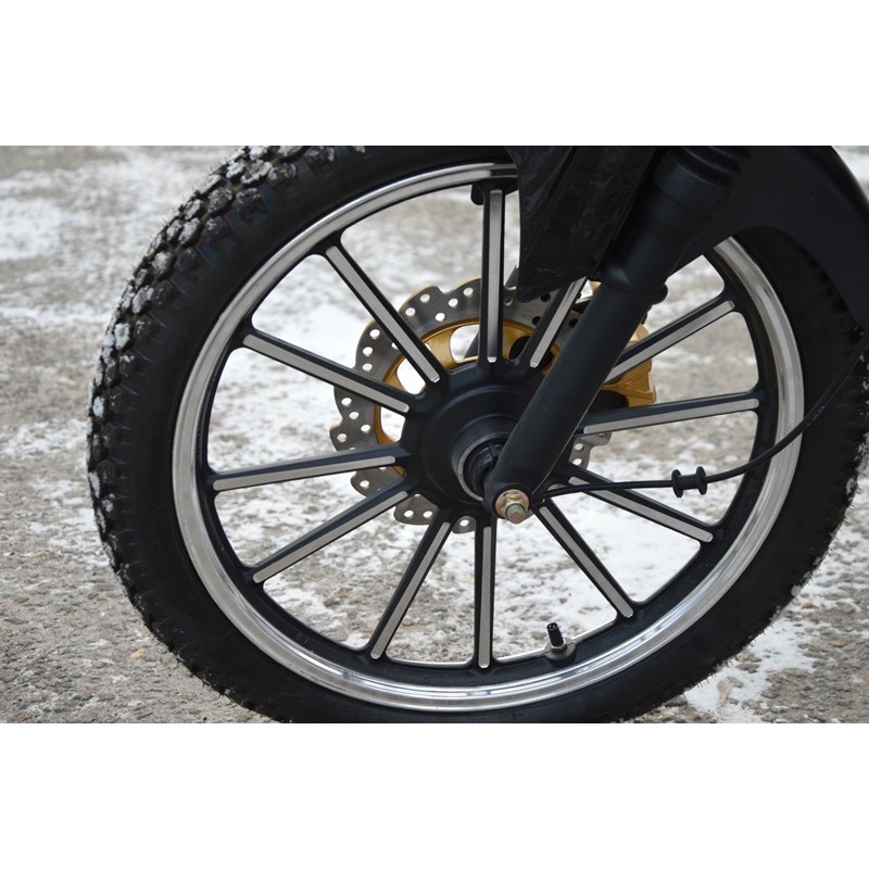 Купить  Мопед Alpha Jaguar RS Sport  4Т; 50cc; колеса 17/17"литые; 4пер, эл. старт; диск/бар, обтекатель, пеги (шт) 01250 (ФОТО купить с доставкой по Москве и России, цена, технические характеристики, комплектация фото  - motoserp.ru