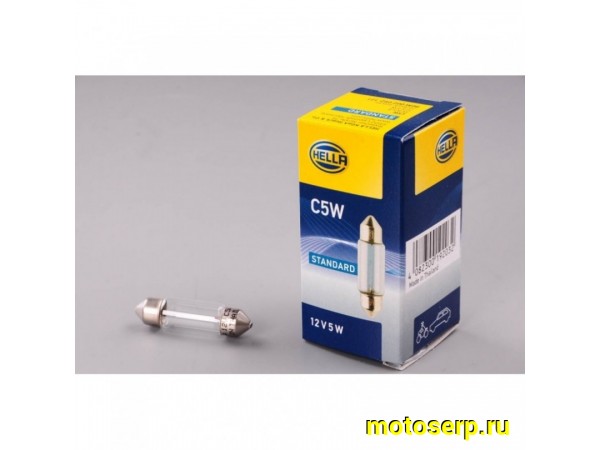 Купить  Лампа c5w 12v sv8,5-8 HELLA арт. 8GM 002 092-121  (шт) (0 купить с доставкой по Москве и России, цена, технические характеристики, комплектация фото  - motoserp.ru