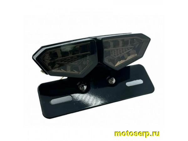 Купить  Фонарь задн Стоп-сигнал (CH-2037-1) в черном прозрачном корпусе с множеством лампочек (шт) (фара) (0 купить с доставкой по Москве и России, цена, технические характеристики, комплектация фото  - motoserp.ru