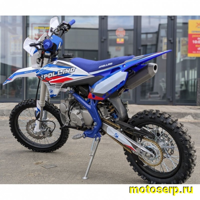 Купить  Питбайк Apollino AMX-F 125cc 17/14" (спортинв) (шт)  (YACOTA  купить с доставкой по Москве и России, цена, технические характеристики, комплектация фото  - motoserp.ru