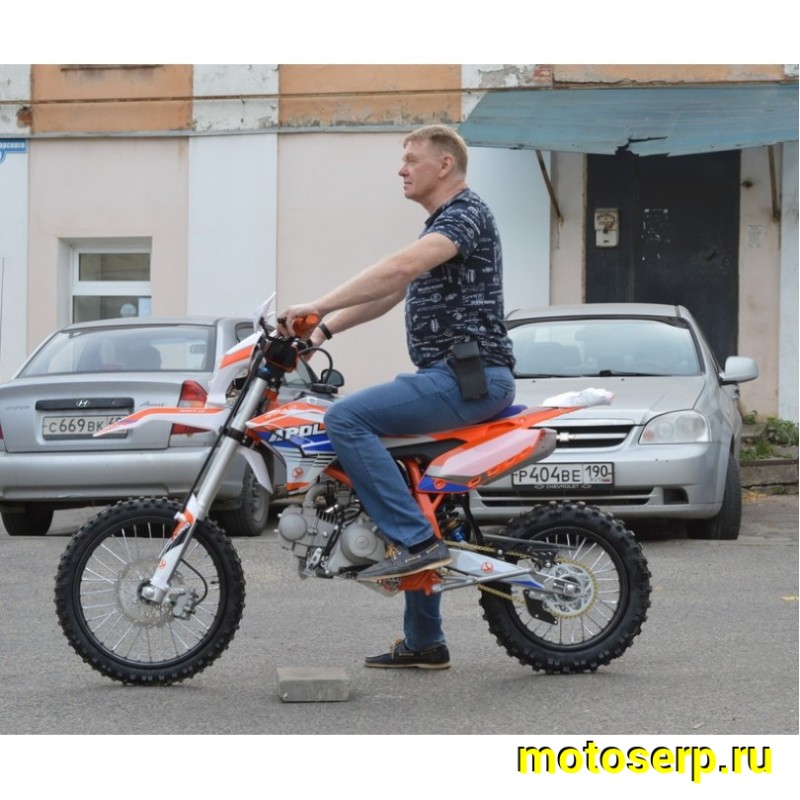Купить  Питбайк Apollino AMX-F 125cc 17/14" (спортинв) (шт)  (YACOTA  купить с доставкой по Москве и России, цена, технические характеристики, комплектация фото  - motoserp.ru