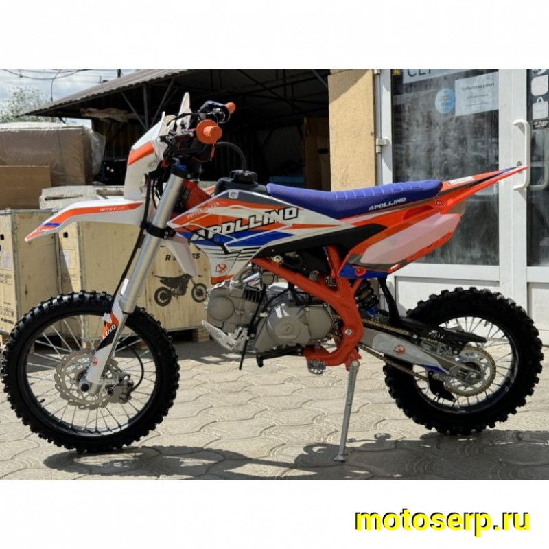 Купить  Питбайк Apollino AMX-F 140cc 17/14" (спортинв) (шт)  (YACOTA (ФОТО купить с доставкой по Москве и России, цена, технические характеристики, комплектация фото  - motoserp.ru