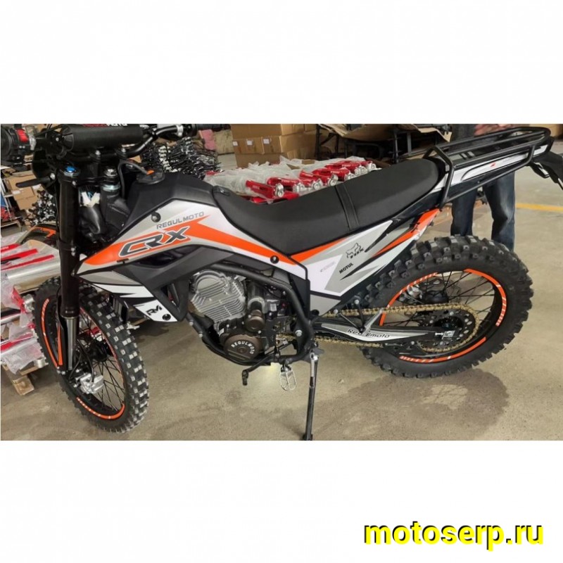 Купить  Мотоцикл Кросс/Эндуро Regulmoto CR-X 300 (ЭПТС) 6 Gear (без кикстартера) 21/18 Zongshen 175FMM PR300, балансир, перо 41мм, все регулировки (шт)  купить с доставкой по Москве и России, цена, технические характеристики, комплектация фото  - motoserp.ru