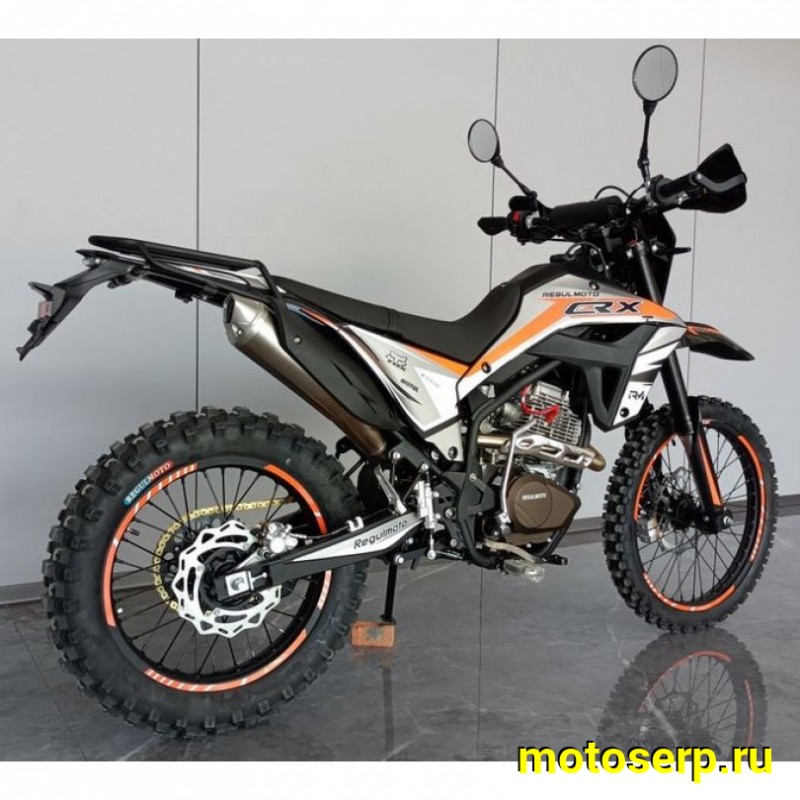 Купить  Мотоцикл Кросс/Эндуро Regulmoto CR-X 300 (ЭПТС) 6 Gear (без кикстартера) 21/18 Zongshen 175FMM PR300, балансир, перо 41мм, все регулировки (шт)  купить с доставкой по Москве и России, цена, технические характеристики, комплектация фото  - motoserp.ru