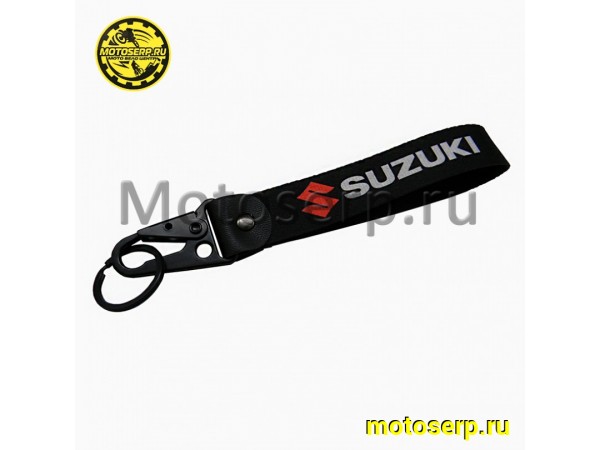 Купить  Брелок тканевый  "Suzuki black" с карабином (шт) (ANKON 028572 купить с доставкой по Москве и России, цена, технические характеристики, комплектация фото  - motoserp.ru