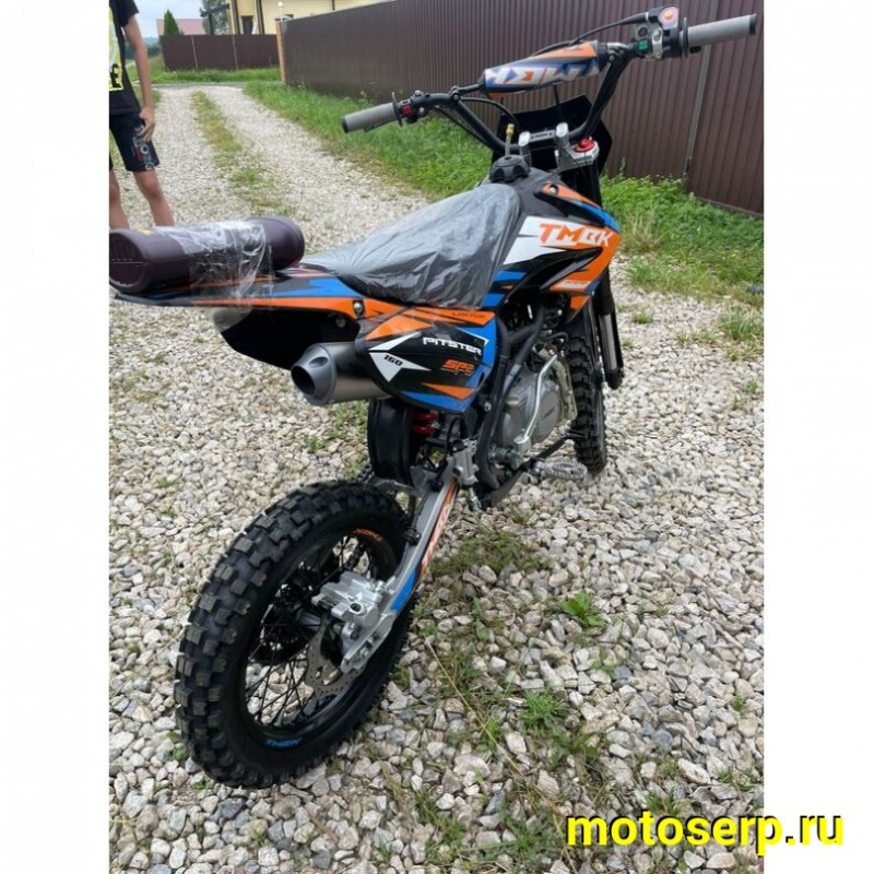 Купить  Питбайк TMBK Pitster SP2 150 (спортинв), 17/14, 4T, 150сс, фара, электро/кикстар., вилка перев., диск/диск (шт) (ФОТО купить с доставкой по Москве и России, цена, технические характеристики, комплектация фото  - motoserp.ru