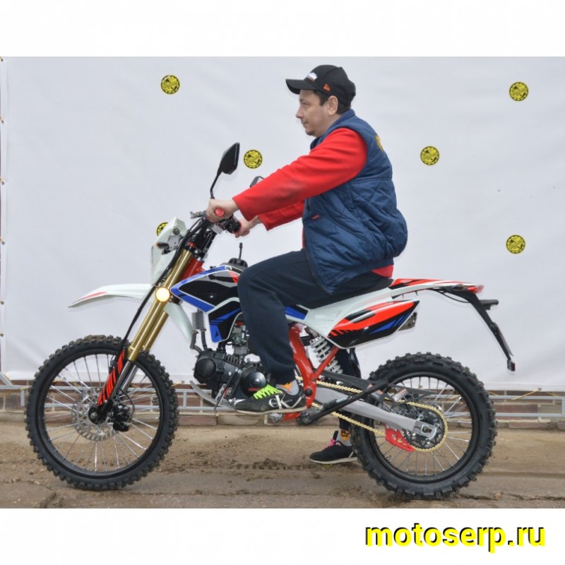 Купить  Мопед / питбайк X-MOTOS 50 (150) 19/16 COLOR 139FMB, фара/повор/стоп/зеркала/приборка, кик+электр. (шт) 01500 купить с доставкой по Москве и России, цена, технические характеристики, комплектация фото  - motoserp.ru
