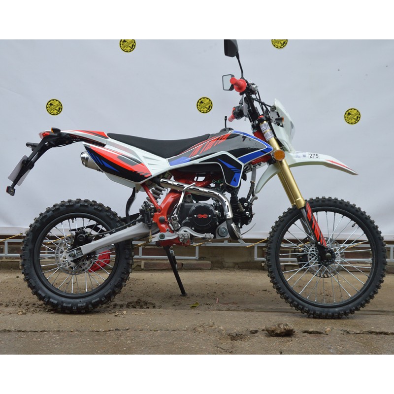 Купить  Мопед / питбайк X-MOTOS 50 (150) 19/16 COLOR 139FMB, фара/повор/стоп/зеркала/приборка, кик+электр. (шт) 01500 купить с доставкой по Москве и России, цена, технические характеристики, комплектация фото  - motoserp.ru
