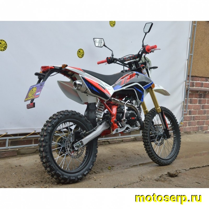 Купить  Мопед / питбайк X-MOTOS 50 (150) 19/16 COLOR 139FMB, фара/повор/стоп/зеркала/приборка, кик+электр. (шт) 01500 купить с доставкой по Москве и России, цена, технические характеристики, комплектация фото  - motoserp.ru