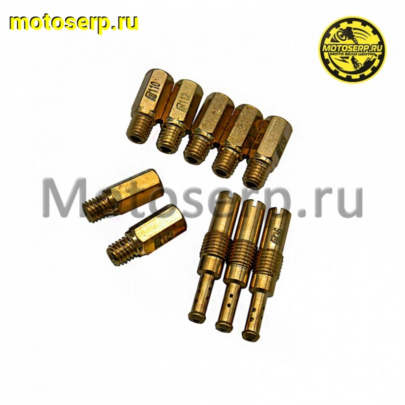 Купить  Ремкомплект карбюратора (набор гл.топл. жиклеров)  10шт. (7 главных и 3 х/х)110-125 (30-36) NIBBI PWK, Keihini (комп) (SM 337-5494 купить с доставкой по Москве и России, цена, технические характеристики, комплектация фото  - motoserp.ru