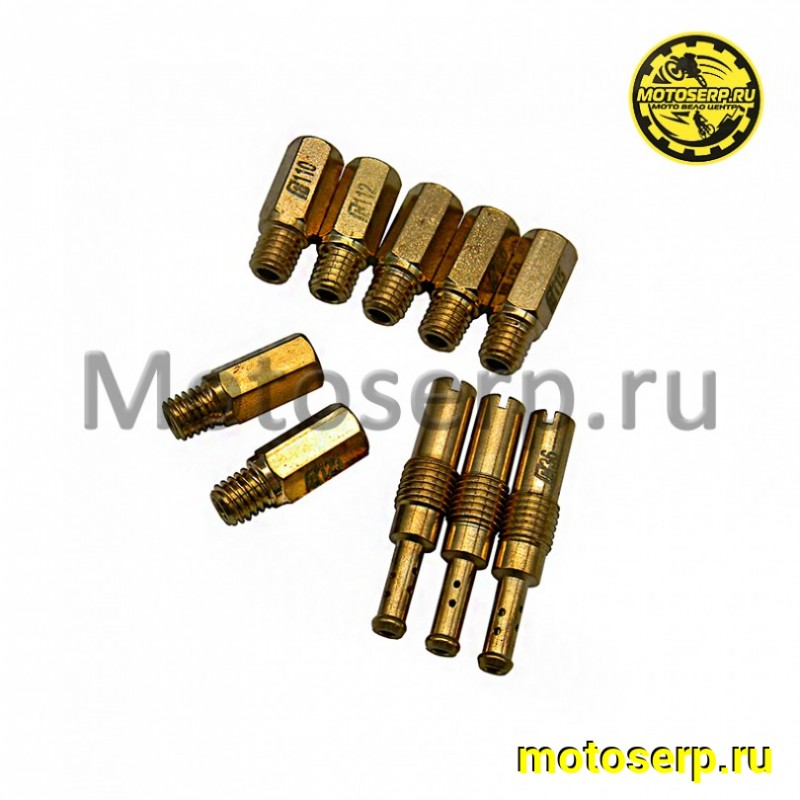 Купить  Ремкомплект карбюратора (набор гл.топл. жиклеров)  10шт. (7 главных и 3 х/х)110-125 (30-36) NIBBI PWK, Keihini (комп) (SM 337-5494 купить с доставкой по Москве и России, цена, технические характеристики, комплектация фото  - motoserp.ru