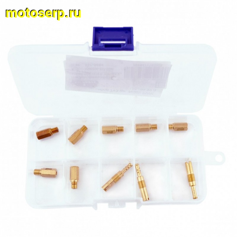 Купить  Ремкомплект карбюратора (набор гл.топл. жиклеров)  10шт. (7 главных и 3 х/х)110-125 (30-36) NIBBI PWK, Keihini (комп) (SM 337-5494 купить с доставкой по Москве и России, цена, технические характеристики, комплектация фото  - motoserp.ru