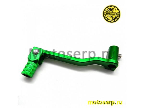 Купить  Ножка (лапка, рычаг, педаль) переключения TTR110, TTR125, BSE PH10-125, KAYO и др. зеленый с длинным выносом (алюминиевый) (шт) (SM 792-8208 купить с доставкой по Москве и России, цена, технические характеристики, комплектация фото  - motoserp.ru