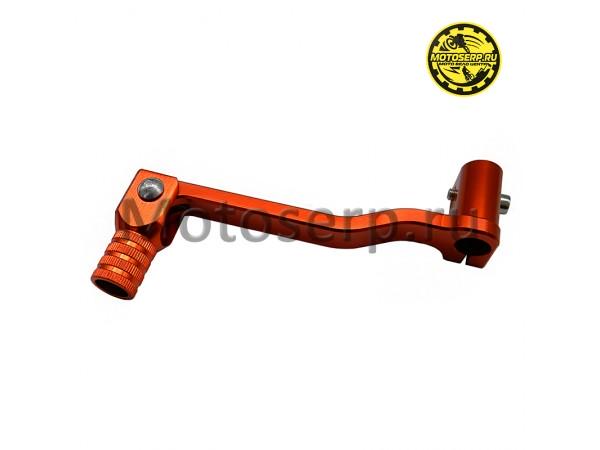 Купить  Ножка (лапка, рычаг, педаль) переключения TTR110, TTR125, BSE PH10-125, KAYO и др. оранжевый с длинным выносом (алюминиевый) (шт) (SM 792-4704 купить с доставкой по Москве и России, цена, технические характеристики, комплектация фото  - motoserp.ru