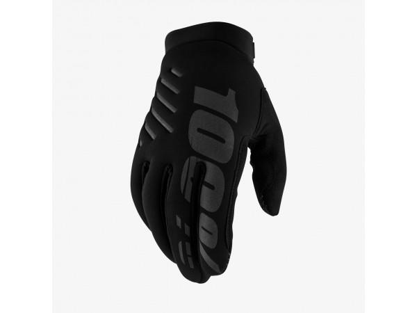 Купить  Перчатки 100% Brisker Black S 2025 (10003-00000) (пар) (Fox УТ-00022168 купить с доставкой по Москве и России, цена, технические характеристики, комплектация фото  - motoserp.ru