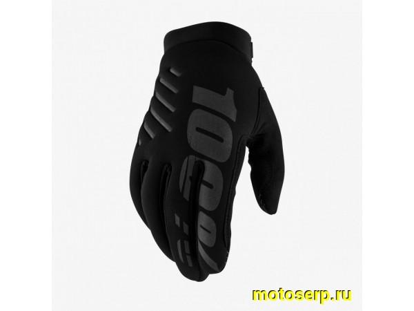 Купить  Перчатки 100% Brisker Black S 2025 (10003-00000) (пар) (Fox УТ-00022168 купить с доставкой по Москве и России, цена, технические характеристики, комплектация фото  - motoserp.ru