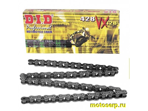 Купить  Цепь приводная (428х122) DID 428VX X-Ring С САЛЬНИКОМ (шт) (428VX122 (JP купить с доставкой по Москве и России, цена, технические характеристики, комплектация фото  - motoserp.ru
