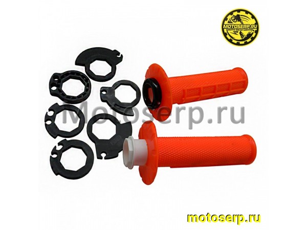 Купить  Ручки руля (грипсы) OTOM lock on оранжевый (комп) (Кокурин купить с доставкой по Москве и России, цена, технические характеристики, комплектация фото  - motoserp.ru