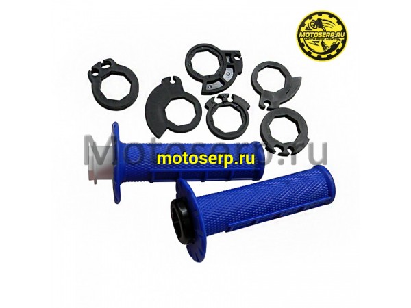 Купить  Ручки руля (грипсы) OTOM lock on синий (комп) (Кокурин купить с доставкой по Москве и России, цена, технические характеристики, комплектация фото  - motoserp.ru