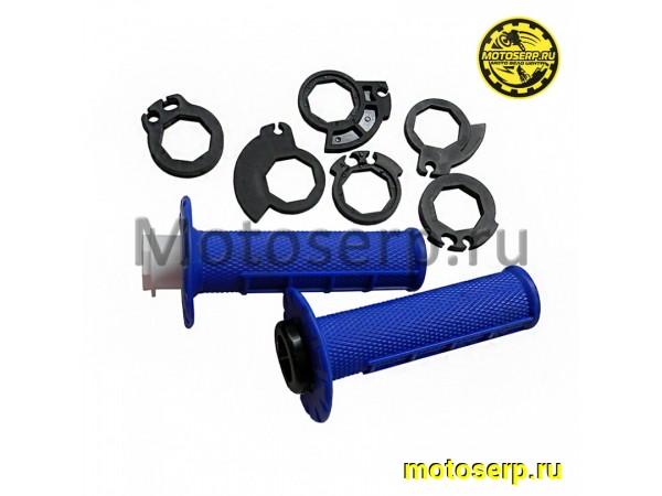Купить  Ручки руля (грипсы) OTOM lock on синий (комп) (Кокурин купить с доставкой по Москве и России, цена, технические характеристики, комплектация фото  - motoserp.ru
