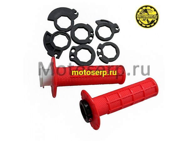 Купить  Ручки руля (грипсы) OTOM lock on красный (комп) (Кокурин купить с доставкой по Москве и России, цена, технические характеристики, комплектация фото  - motoserp.ru