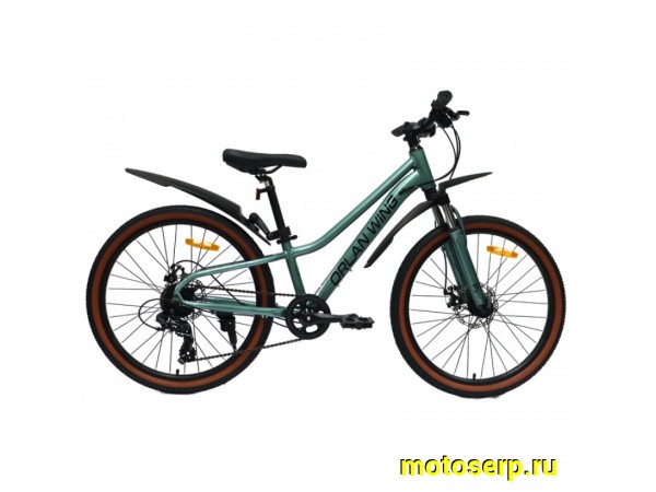 Купить  24" ORLAN WING VENUS 2.0 зеленый (Орлан Винг Венус 2.0) 24"; 7ск; рама-алюминий; тормоз-Disk (шт) (ART (M купить с доставкой по Москве и России, цена, технические характеристики, комплектация фото  - motoserp.ru