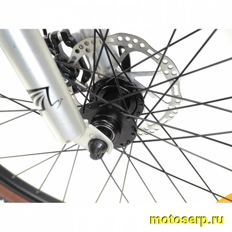 Купить  26" ORLAN WING VENUS 1.0 серый (14") (Орлан Винг Венус 1.0) 26"; 7ск; рама-алюминий; тормоз-Disk (шт) (ART (M купить с доставкой по Москве и России, цена, технические характеристики, комплектация фото  - motoserp.ru