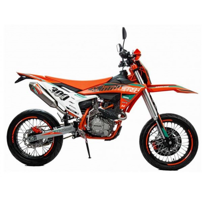 Купить  Мотоцикл внедорожный Motoland SMX300 S4 (175FMM) 17/17 (мотард) Motard ПТС  (шт) (ML 23746 купить с доставкой по Москве и России, цена, технические характеристики, комплектация фото  - motoserp.ru