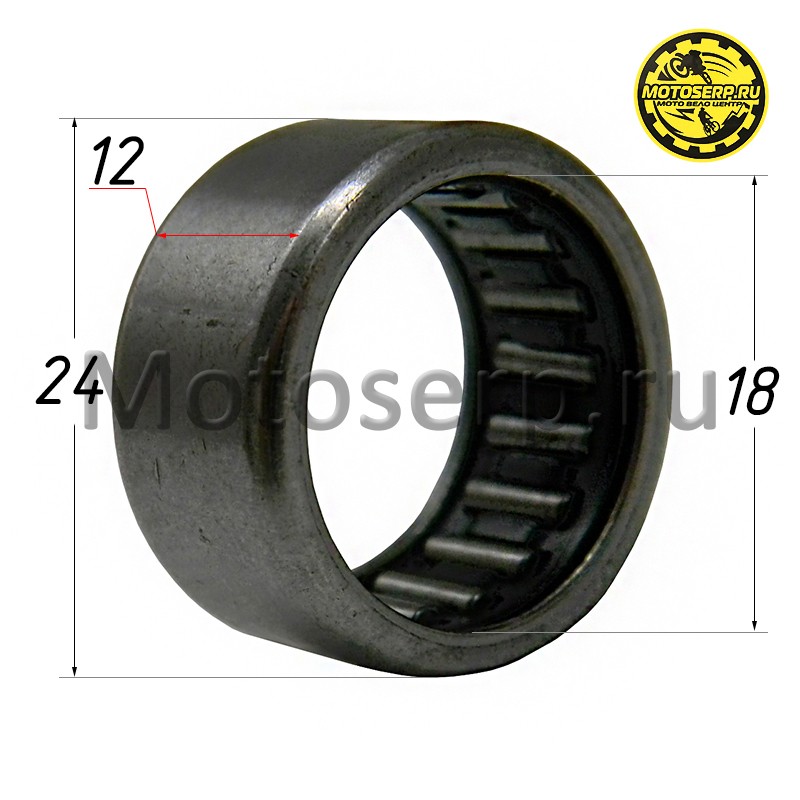 Купить  Подшипник игольчатый 18*24*12  HK1812 (шт) (Regul 320652  купить с доставкой по Москве и России, цена, технические характеристики, комплектация фото  - motoserp.ru