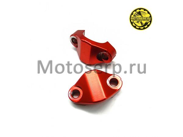 Купить  Крепление (кронштейн, хомут, зажим) руля D28mm красный (пар) (0  купить с доставкой по Москве и России, цена, технические характеристики, комплектация фото  - motoserp.ru
