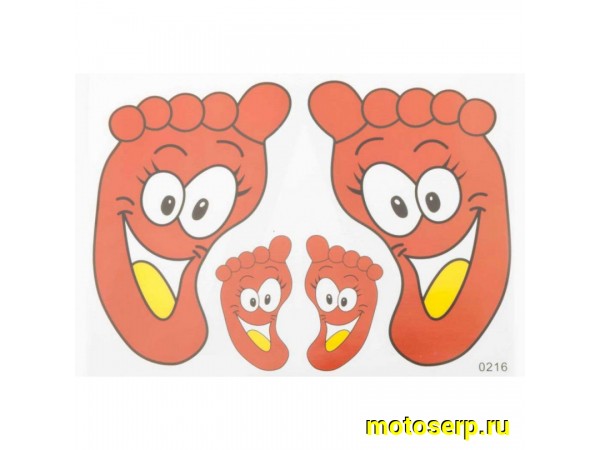 Купить  Наклейки (набор) FOOT (25х18см) (#0216)  (0 купить с доставкой по Москве и России, цена, технические характеристики, комплектация фото  - motoserp.ru