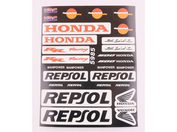 Купить  Наклейки (набор) спонсор REPSOL (22х18см) (#5985) N-1412 (0 купить с доставкой по Москве и России, цена, технические характеристики, комплектация фото  - motoserp.ru
