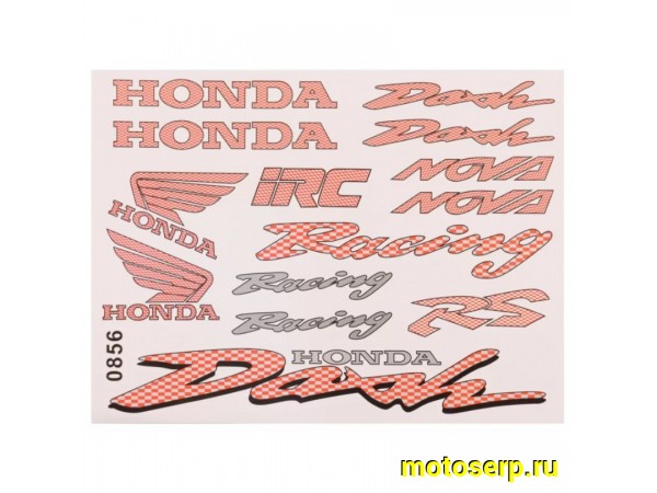 Купить  Наклейки (набор) HONDA (26.5х20см) (#0856) N-4918 (0 купить с доставкой по Москве и России, цена, технические характеристики, комплектация фото  - motoserp.ru
